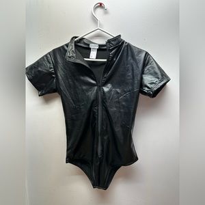Jj malibu leather bodysuit